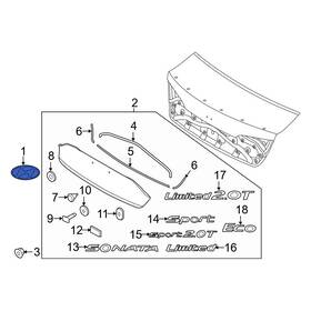 86315c1000 Hyundai Oe Rear Deck Lid Emblem
