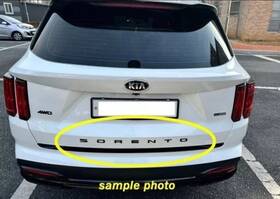 86310p2000 Hyundai Oem High Glossy Trunk Lettering Black Emblem For Kia Sorento 2021-2023