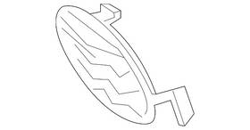 62278-5ua0a Infiniti 622785ua0a Genuine Lower Grille Finisher