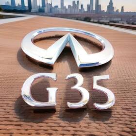 84890-am600 Infiniti Oem 2003 G35 Sedan Chrome Rear Trunk Emblem Badge Logo Name 84890 Am600