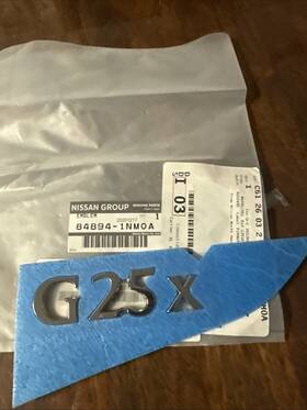 84894-1nm0a Infiniti 848941nm0a New Oem Genuine Deck Lid Emblem Badge G25 G25x