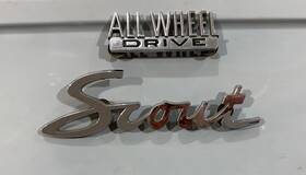 184338-ri International Vintage Original Scout And All Wheel Drive Emblems