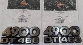 2023503c1 International Pair 2 Pieces 4900 Dt466 Hood Cab Emblem Navistar