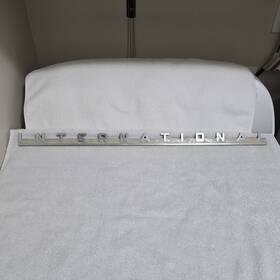 99582-ha International Harvester Vintage 41-49 K Kb Truck Hood Emblem Chrome 25 Inch