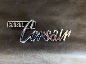 120e-7342528-a2 J Fray Ltd Ford Consul Corsair Trunk Script Nameplate Emblem Vintage 1965-1967