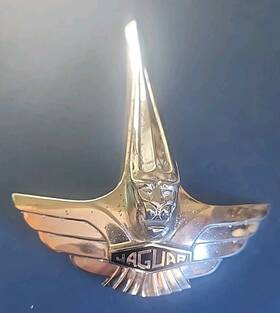 757654 Jaguar Classic/vintage 1950-56 Mark Vii Mk7 Chrome Hood Ornament Emblem