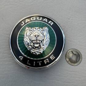 Hja5903aa Jaguar 97-06 Xk8 4 Litre Front Bumper Emblem Badge Logo Green Oem