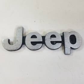 14323 Jeep 08-15 14141 1985-1990 Oem Wagoneer Emblem Front Logo Silver Chrome Genuine