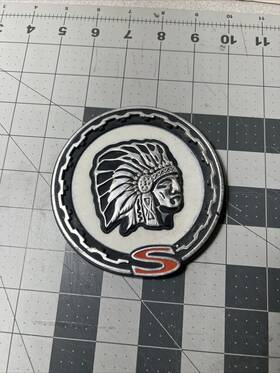 12690 Jeep Cherokee Wagoneer Chief Indian Head S Emblem Badge