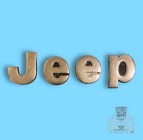 14140 Jeep 14138 14139 84-92 Cherokee Xj Script Emblem Letters Cowl Metal Dla
