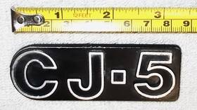 5455179-5451627 Jeep Vintage Old Aluminum Cj-5 Emblem Logo Badge 1976-1983 Cj5 Oem Amc 4x4 Nice