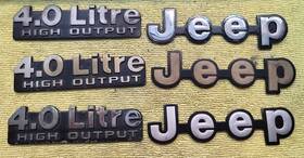 55295005 Jeep 1993-1996 Cherokee Xj Rear Tailgate 4.0 Litre High Output Emblem Logo