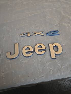 68526270aa Jeep Oem Wrangler 4xe Emblem Badge Logo Silver Blue Used