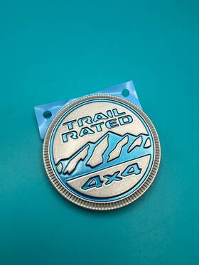 68531347aa Jeep Oem 2022 - 2024 Grand Cherokee Blue Fender Front Emblem Badge
