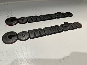 8955014472 Jeep 1986-1992 Comanche Fender Emblem Right And Left Side Oem Mopar 4x4 Mj
