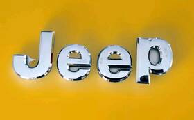 55157088aa Jeep Hood 2002-23 Front Badge Nameplate Emblem Chrome Letter Used