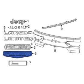 68533672aa Jeep Oe Rear Hatch Emblem