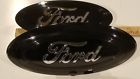 Jl34-8b262-bc Ford Ecoboost Black Chrome Logo Oval Emblems No Front Camera