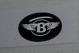 Bk2700bent1 Kam Auto Parts Usa Fits Chrysler 300 Bentley Inch B With Wings Steering Wheel Emblem Badge