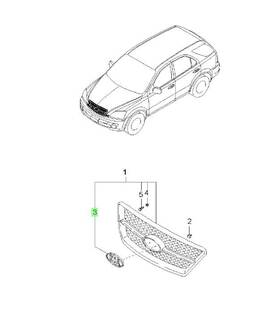 0k6b0-51720 Kia Sorento 2002-2006 Emblem 0k6b0 51720