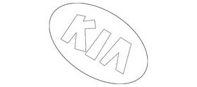 86300-d9700 Kia Genuine Bumper Cover Emblem