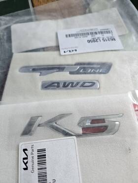86310l2000 Kia Inch 2 Oem 2021-2024 K5 Gt Line Trunk Emblems