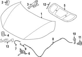 86320-cv000 Kia Genuine Hood Emblem