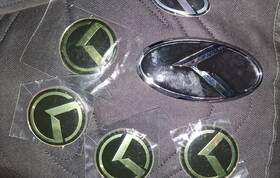Kksg-gf19 Kia 3d K Logo Emblem Blue And Chrome 6pc Fits 2011-2020 Optima K5