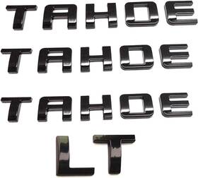 Kingboo 745672096608 3d Raised And Strong Adhesive Decals Letters Badge Fit For Gm 07-16 Black