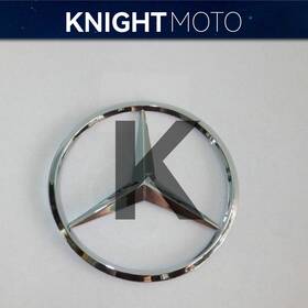 777582006590us Knightmoto Compatible With 90mm Mercedes Chrome Rear Trunk Emblem Decal Sticker