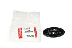 Dah500330 Land Rover Defender Front Kbx Grille Badge Black On Silver # New