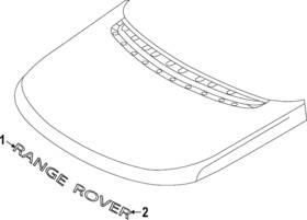Lr154109 Land-rover Genuine Hood Emblem