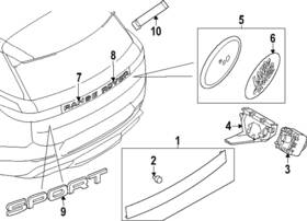 Lr168448 Land-rover Genuine Nameplate