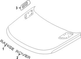 Lr168911 Land-rover Genuine Nameplate