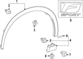 75361-48130 Lexus Genuine Fender Emblem 75361-48130 Lexus Genuine Fender Emblem