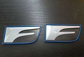 75362-75361 Lexus 2016-20 Oem Gsf Emblem Fender Set Left Right Side 2016 2017 2018 2019 2020
