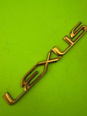 75447-33140 Lexus Trunk Gold Chrome Emblem 75447 33140