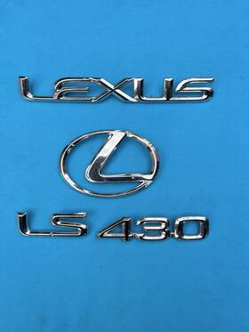 90975-02111 Lexus 2004-2006 Ls430 Genuine Oem Chrome Trunk Emblems With Logo