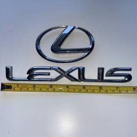 Abs-8145 Lexus # 8145 Trunk Emblem Badge Decal Silver Chrome