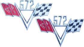 9076138 Lhbaoluo New 2pc Custom 572 Cross Flag Fender Emblem Set 1960s Style Trim Badges