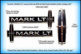 5l3z16720fa Lincoln 2006-2008 Mark Lt Right And Left Side Fender Tailgate Emblem Set Oem