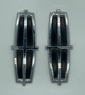 8a13-16c144-aa Lincoln 2007 - 2010 Mkx Front Fender Emblem Logo Driver Passenger Rh/lh Set