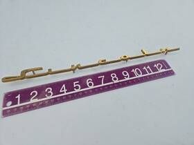 By-7340466-b Lincoln 1956 Script Car Emblem Part #by-7340466-b Vtg Brass Badge Gold Color