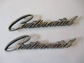 C4vb-5325622-a Lincoln 1962-1969 Continental Emblem Nameplate 8in Oem Pair Ik