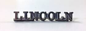 D5vb-60425500-aa Lincoln 1975 Emblem Script Badge Metal With Two Pins