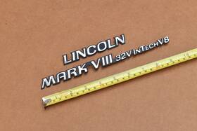 F6lb-6342550-aa Lincoln 1996 Mark Viii 32v Intech V8 Emblem Trunk Logo Nameplate Badge Set Oem