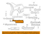 5w1z-54297a74-ba Lincoln Ford Oem 05-11 Town Car Exterior-emblem Badge Nameplate 5w1z54297a74ba