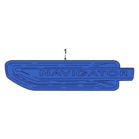 Jl7z16720aar Lincoln Oe Front Right Fender Emblem