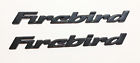 Lmf2508a X2 New Pontiac Firebird Door Panel Plate Emblem Letters Black