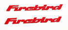Lmf2508ar X2 New Pontiac Firebird Trans Am Door Plate Emblem Letters Red